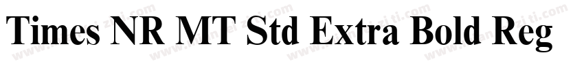 Times NR MT Std Extra Bold Regular字体转换